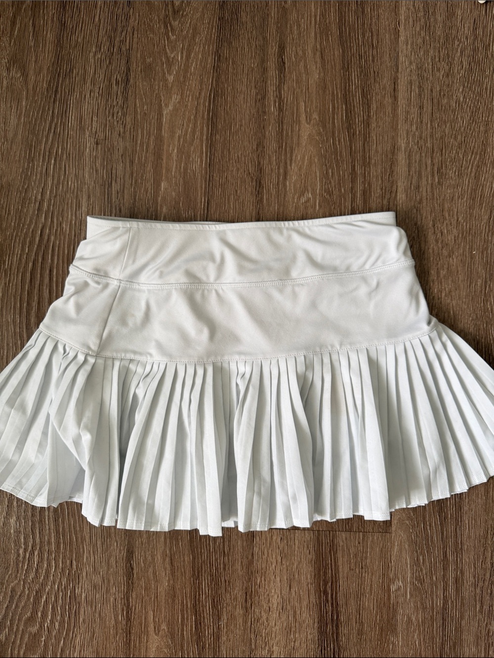 White Pleated Tennis Skirt